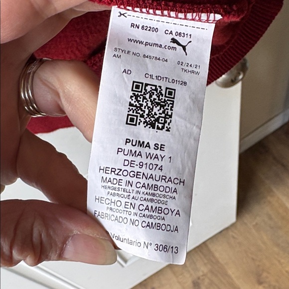 Puma Men's Bold Red Hoodie - Picture 5 of 6